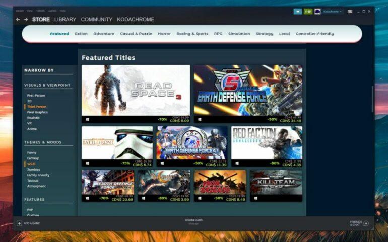 Steam implements new ‘Faceted Browsing’