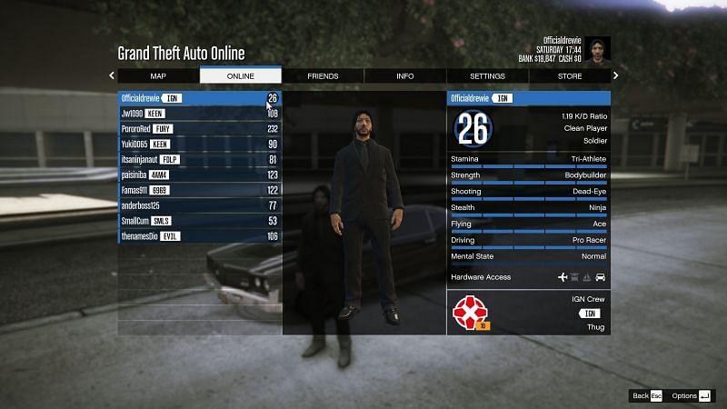 GTA Online Increase Stats