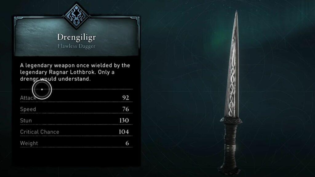 Assassin's Creed Valhalla Drengiligr Dagger