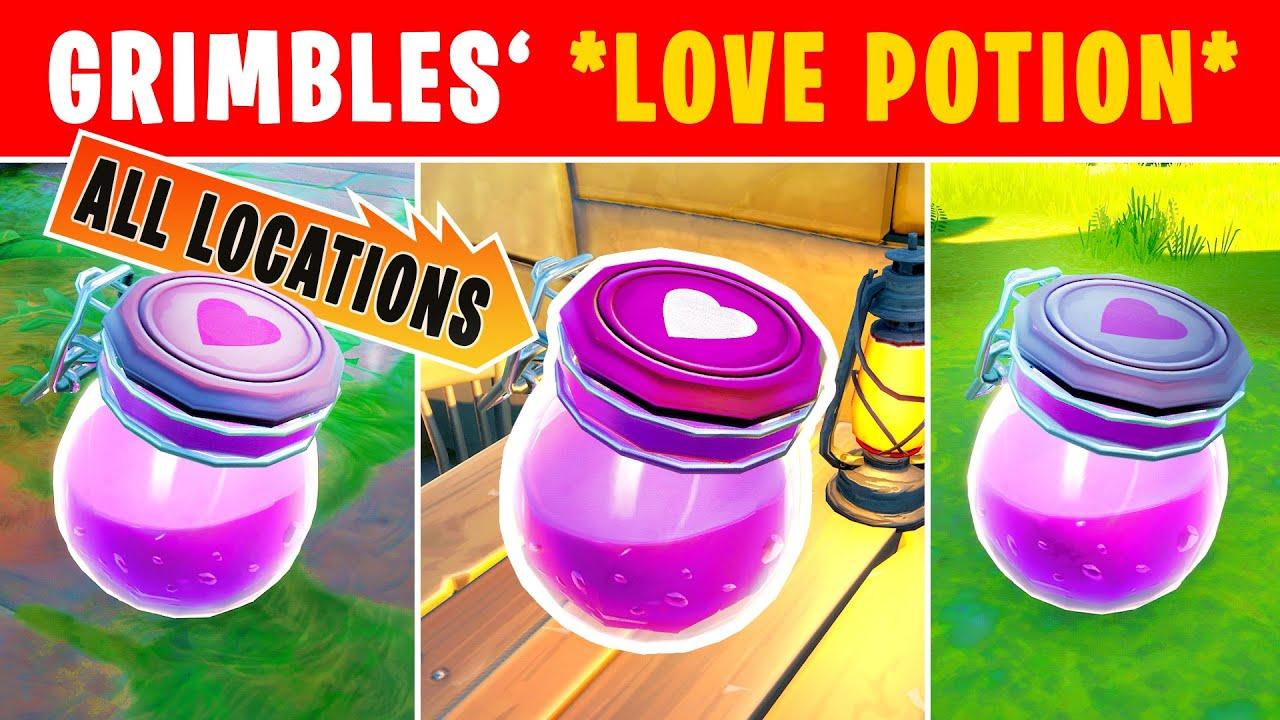 Fortnite How to Get Grimble's Love Potions