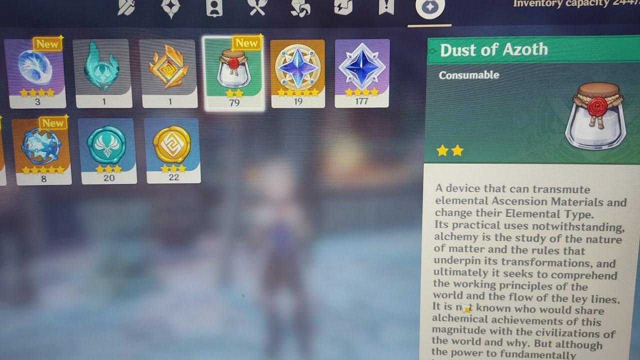 Genshin Impact Dust of Azoth How to find and Use in 2 Easy ways