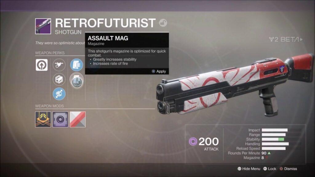 Destiny 2 Retrofuturist Shotgun