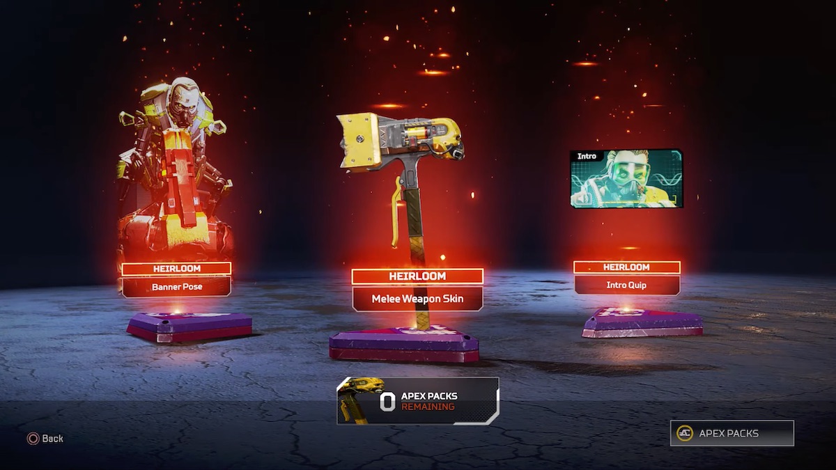 Apex Legends Heirloom Shards Guide