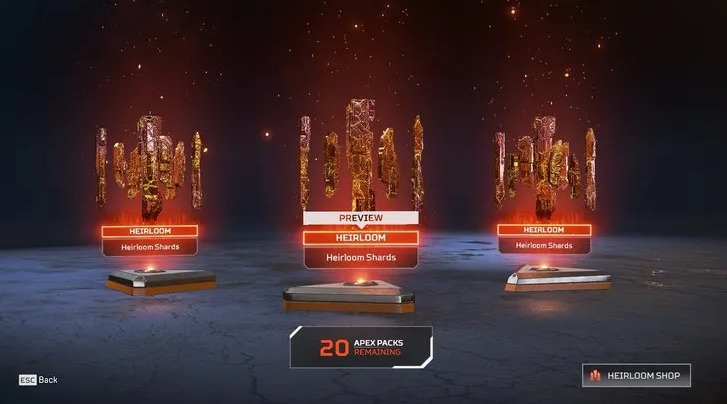 How to get Heirloom Shards in Apex Legends