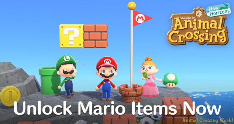 How to collect Mario Items in Animal Crossing New Horizons