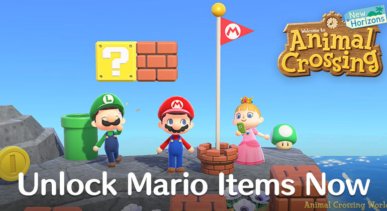 How to collect Mario Items in Animal Crossing New Horizons