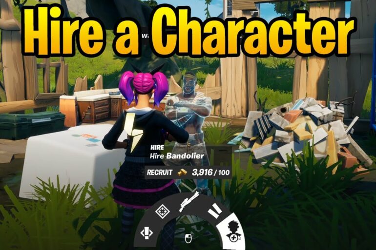 Hire a Character in Fortnite