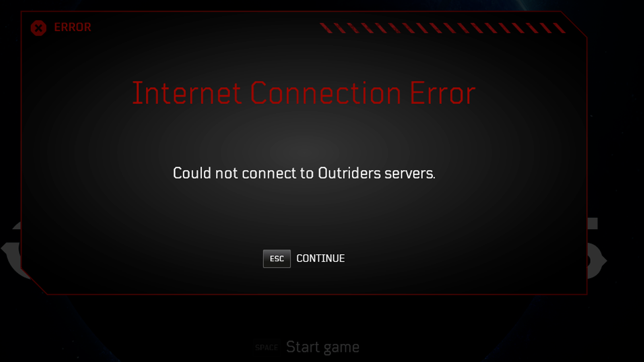 Check server status in outriders