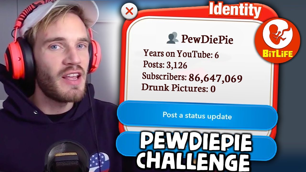 PewDiePie Challenge BitLife