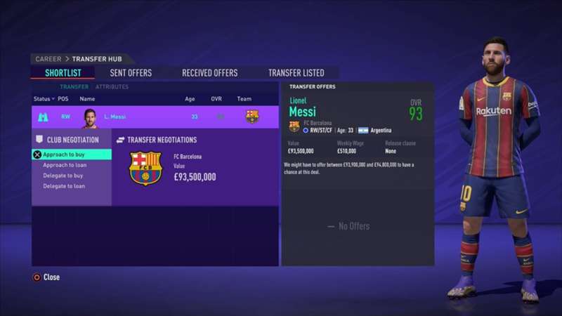 FIFA 21 Career Mode Sign Ronaldo