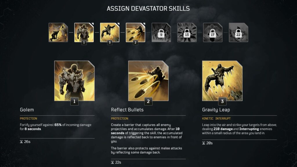 outriders devastator skills