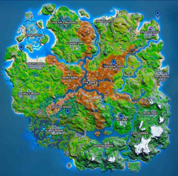 Characters who sell Rifts in Fortnite Map