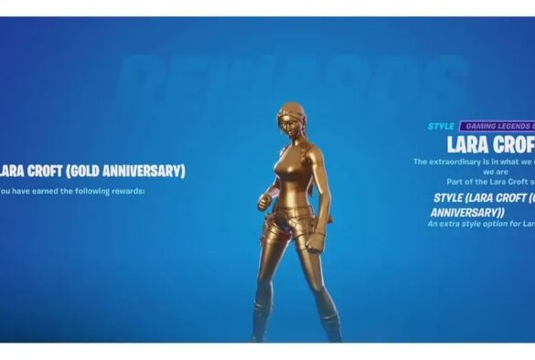 How to get the Gold Lara Croft Skin in Fortnite 1