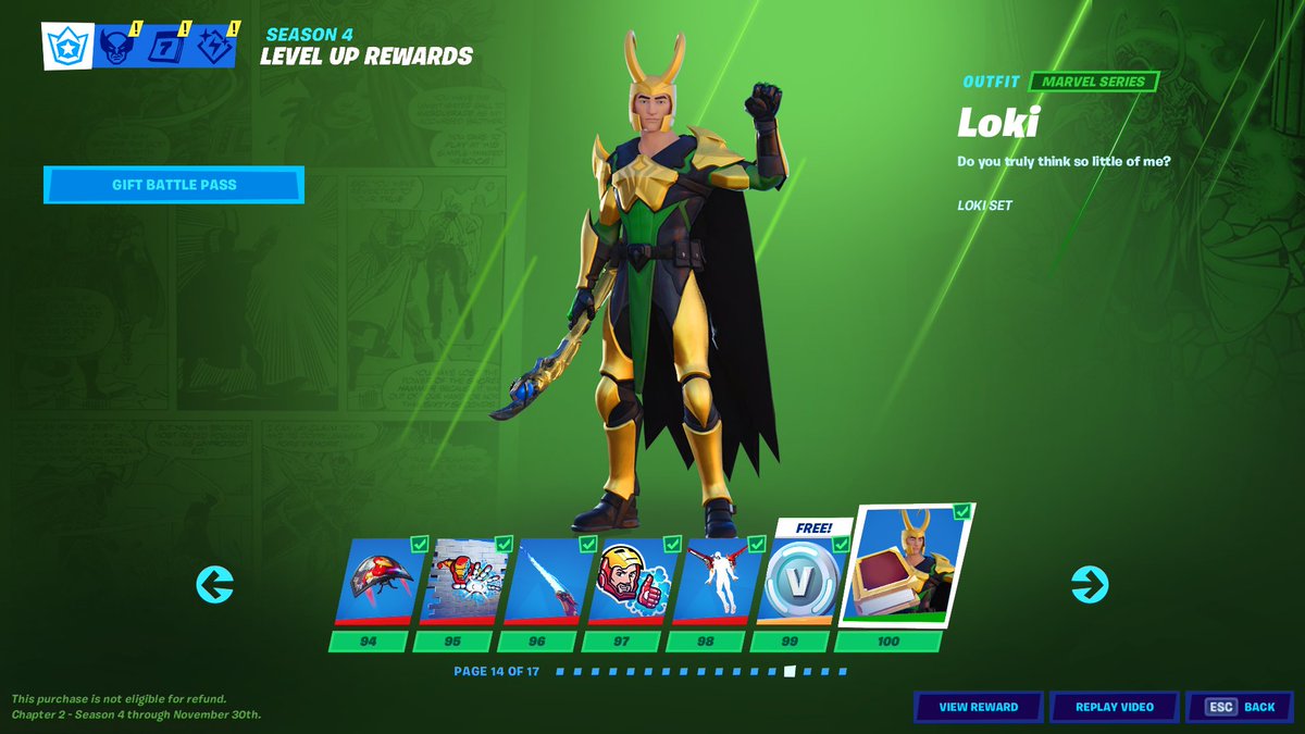 Loki Appears in Fortnite