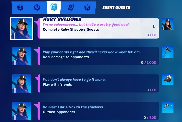 Street Shadows Challenge Pack in Fortnite