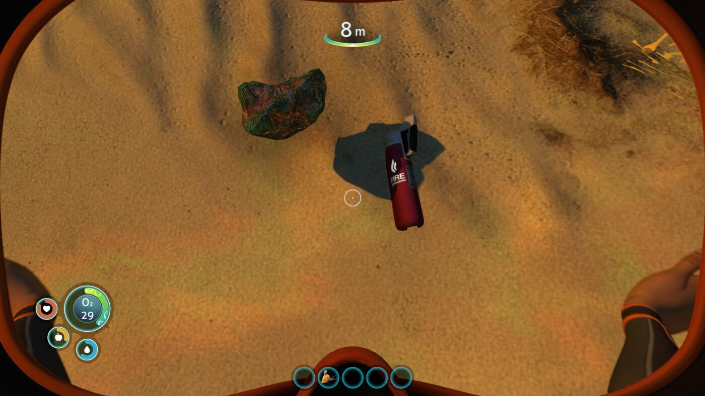 Subnautica Fire Extinguisher 2 easy steps to build and Its Use