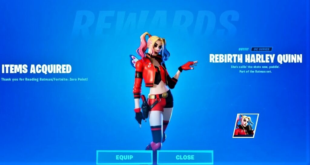 fortnite harley quinn skin code