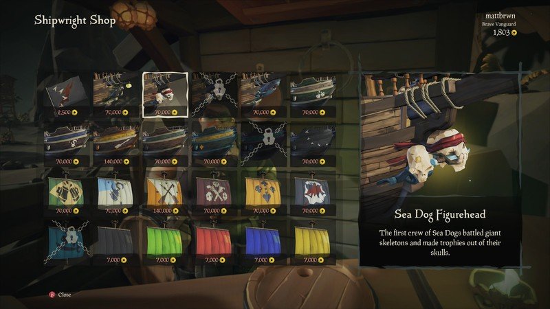 Sea of Thieves Customize Ship