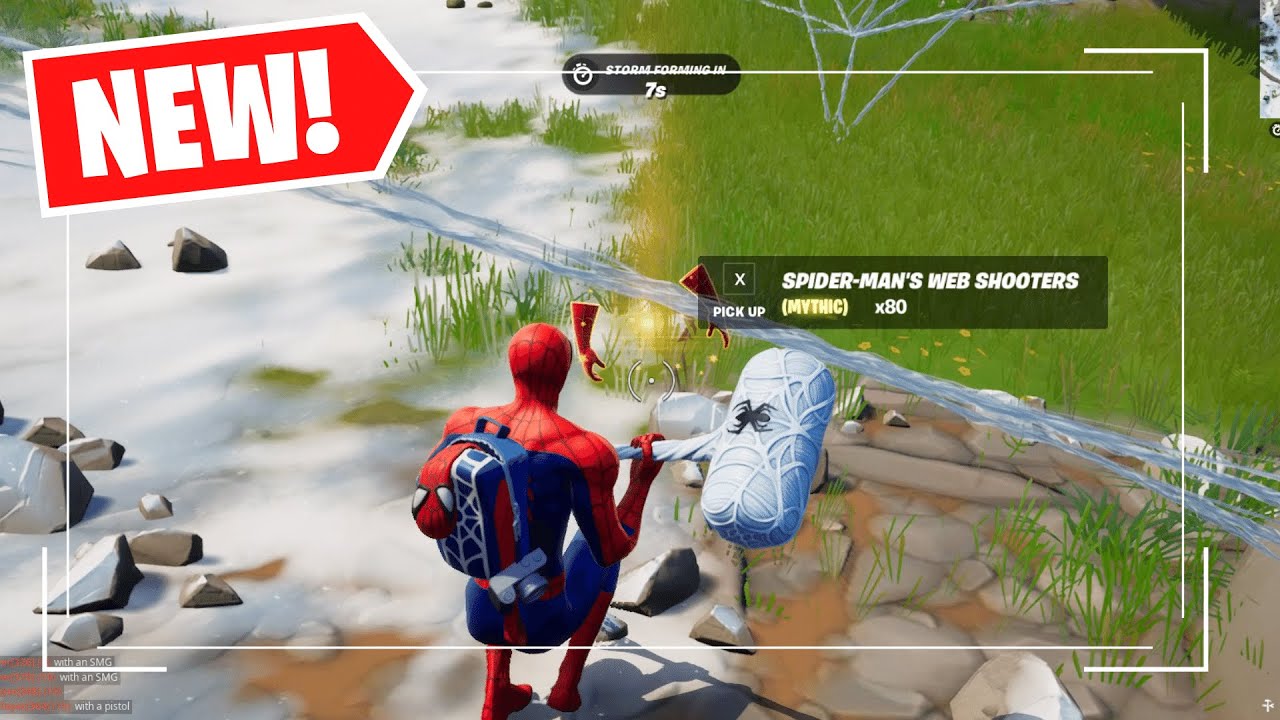 How to get Spiderman web shooters in Fortnite