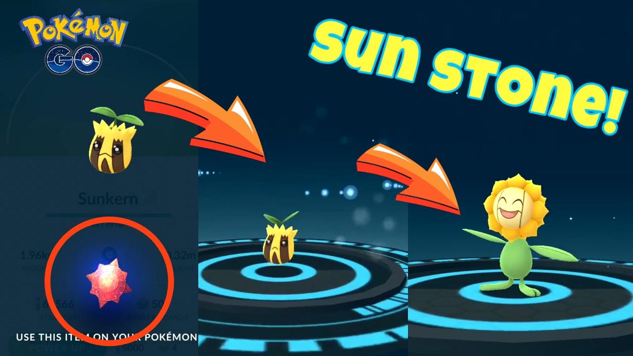 sun stone in Pokemon Go