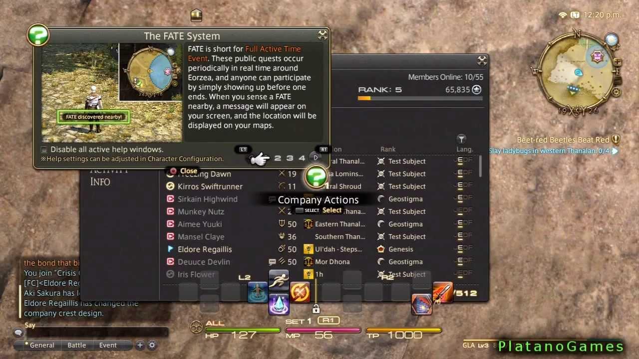 Finaly Fantasy 14 Guide to join a free company