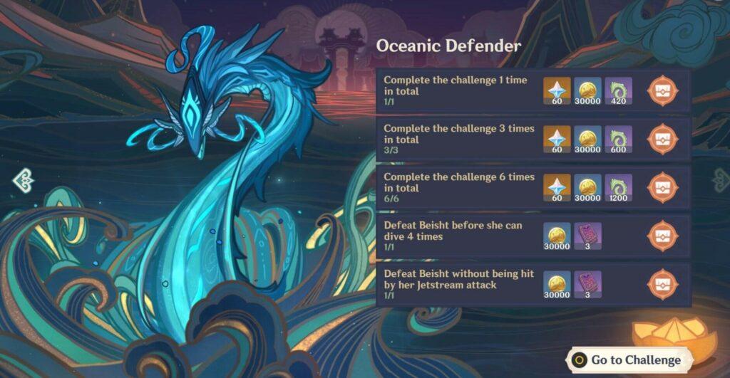 Genshin Impact Oceanic Defender guide how to defeat Beisht lantern rite 2022 boss 2 1