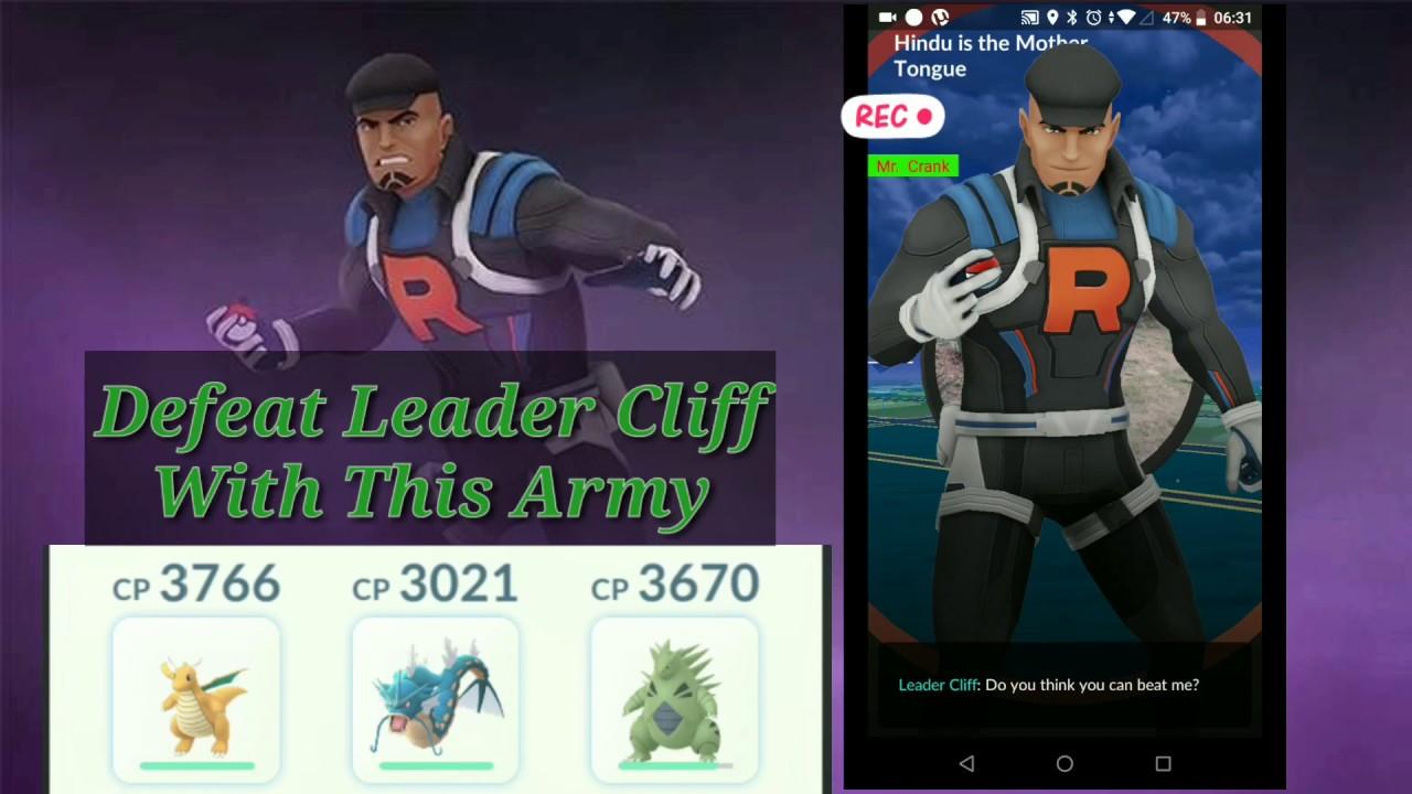 Pokemon GO How to Beat Cliff