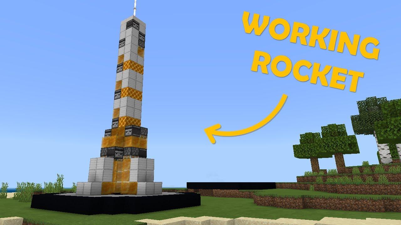 Minecraft How to Make a 100% Working Rocket