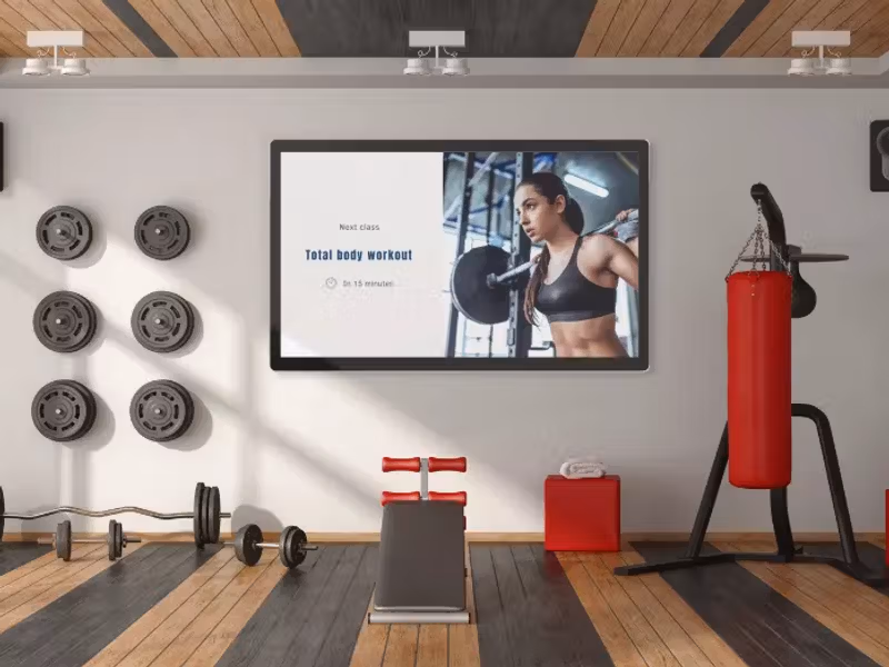 Workout Display System for Gyms
